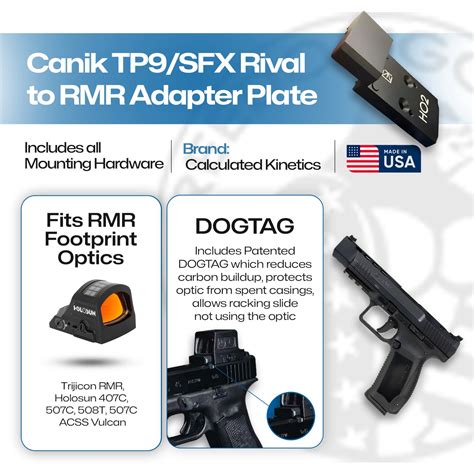 Canik tp9 SFX Elite TP9 Combat Elite 2 Optic RMR SRO Holosun 508T 507CX2 407C eBay