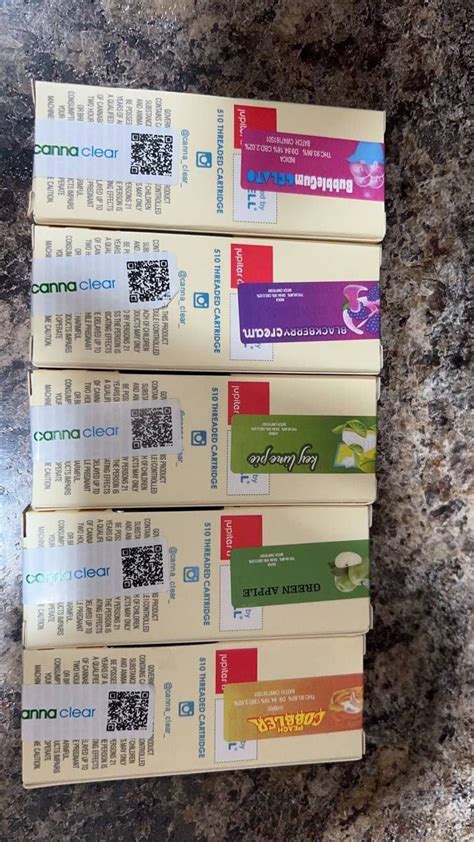 Cannaclear Carts Flavors