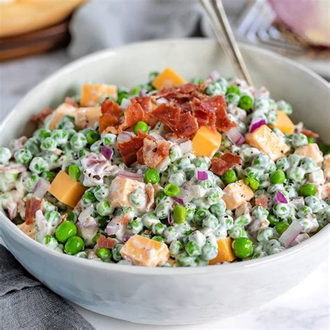 Peas and Bacon Easy Side Dish Recipe Mantitlement