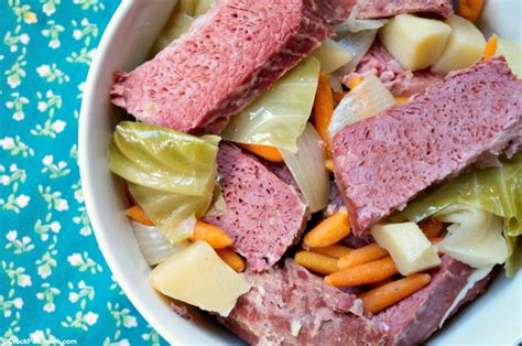 Crock Pot Corned Beef & Cabbage by Waiting on Martha