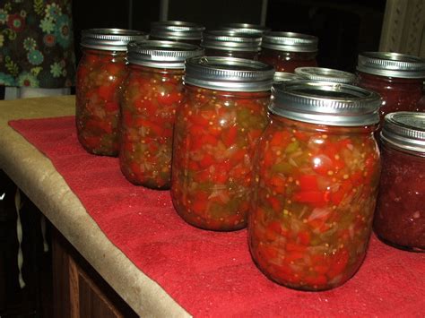 Canned Tomatoes And Peppers