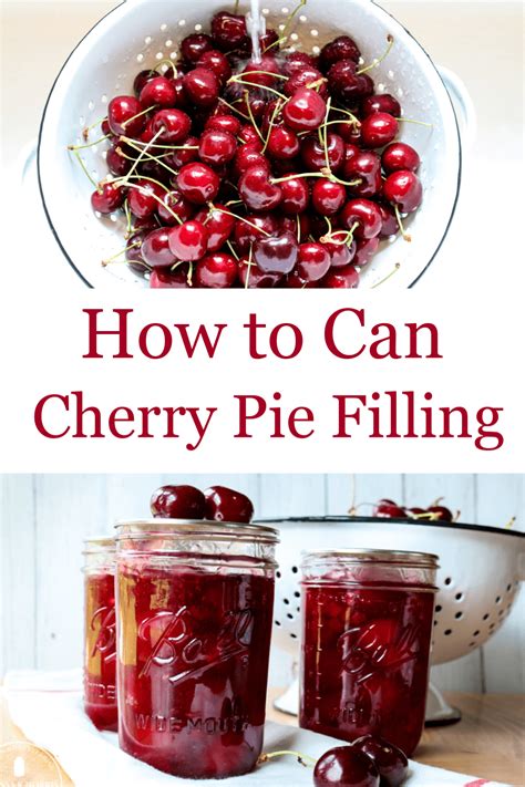 Sour Cherry Pie Filling Healthy Canning