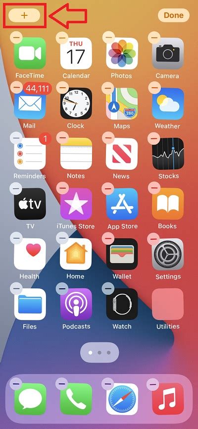 cannot add widget to home screen iphone