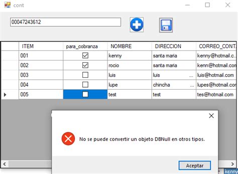 cannot convert dbnull to other types c#