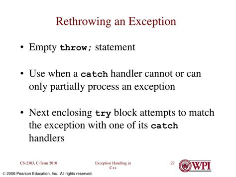 Cannot Determine What Exception To Throw. 'Exception Binding' Is Empty