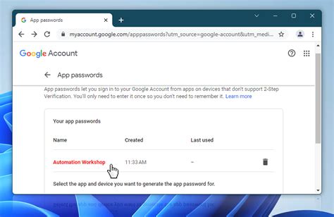 cannot find app passwords in google account