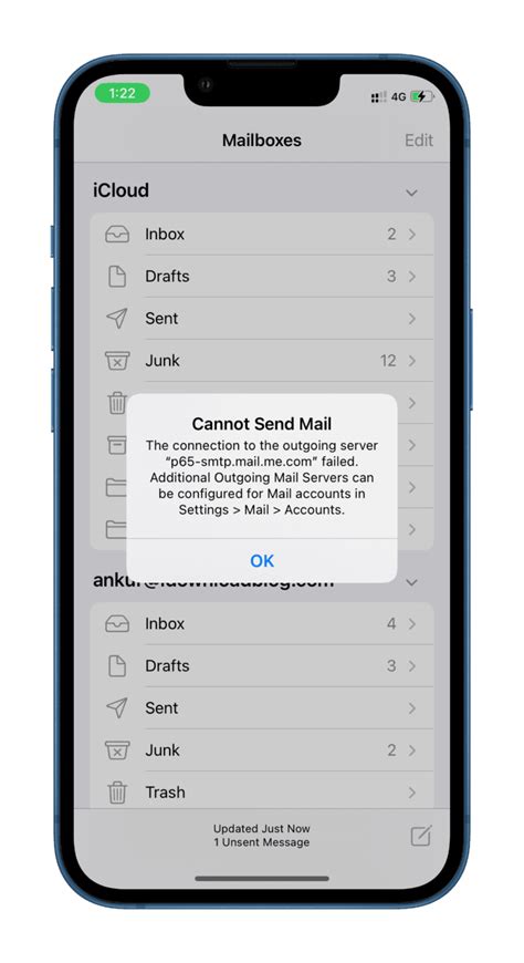 cannot get email on iphone 14