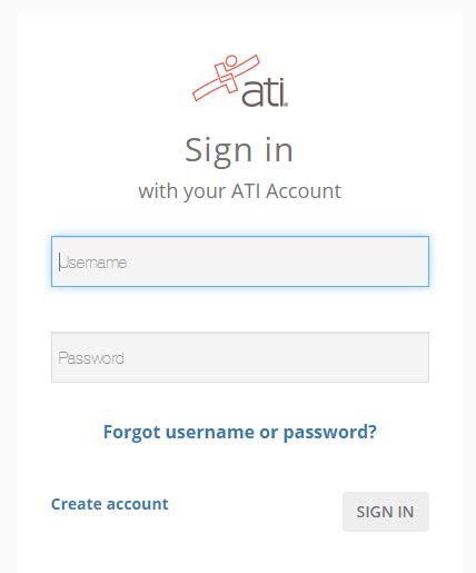 cannot get to my ati account