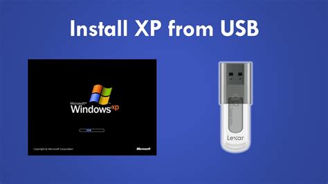 cannot install windows xp from usb