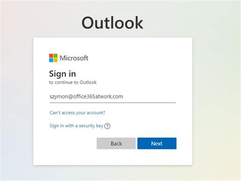 cannot log into outlook 365
