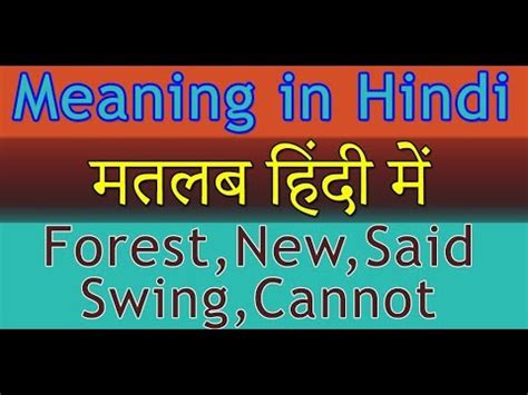 cannot meaning in hindi