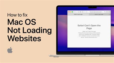 cannot open certain websites on mac