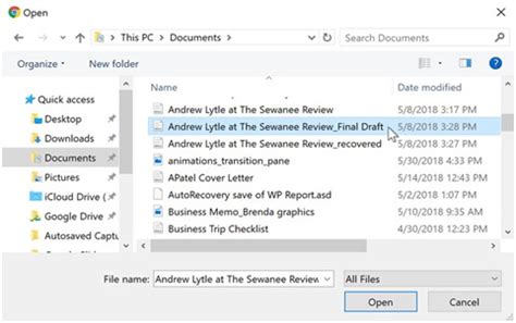 cannot open google document
