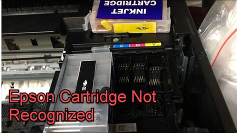 cannot recognize ink cartridge epson