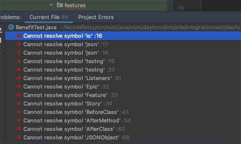 Cannot Resolve Symbol Commons