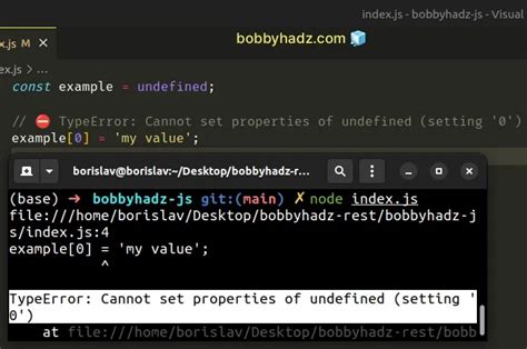 Cannot Set Property Value Of Undefined Javascript