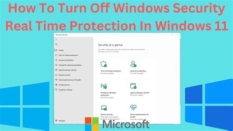 cannot turn off real time protection win 11