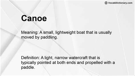 Canoe Effect Meaning