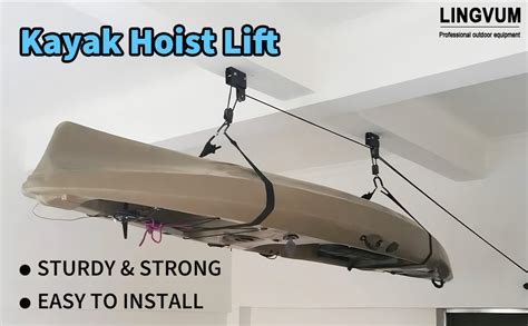 Overhead Canoe Hoist Boat Storage System HiLift Canoe storage