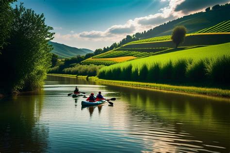Canoeing River Serchio