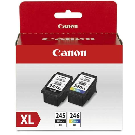 2pk PG245XL Black & CL246XL Color Ink Cartridge for Canon PIXMA