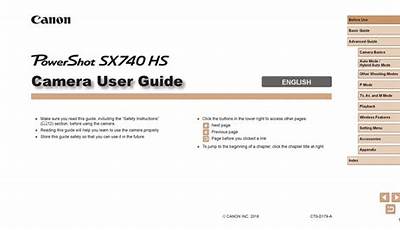 Canon Sx740 Manual