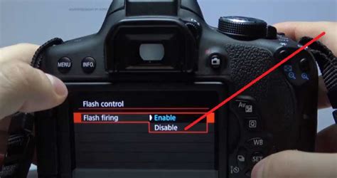 Canon 600D Disable Flash