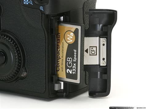 Canon Eos 30D Compact Flash Capacity