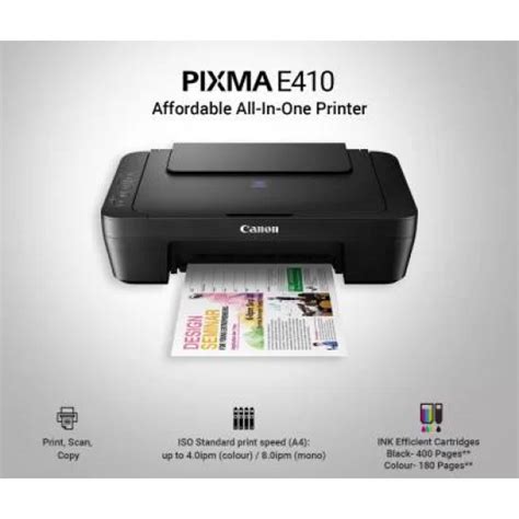 Canon Pixma E410 Multi-Function Color Printer
