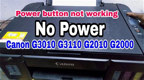 Tombol power printer Canon