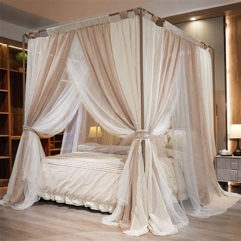 Canopy Bed Thick Curtains