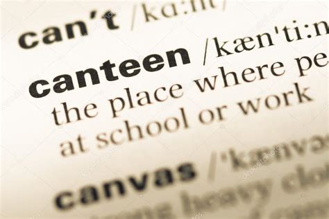 Canteen Definition Dictionary