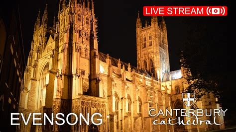 canterbury cathedral evensong live stream
