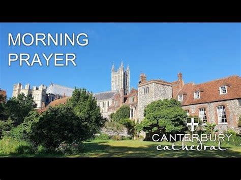 canterbury cathedral morning prayer service