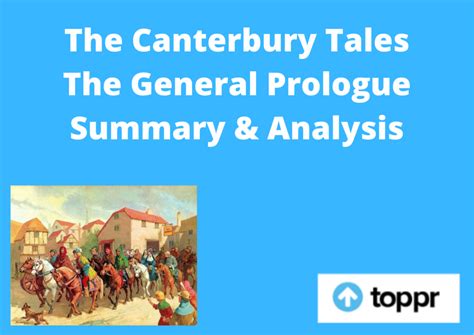 canterbury tales general prologue analysis