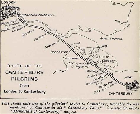 canterbury tales pilgrimage route