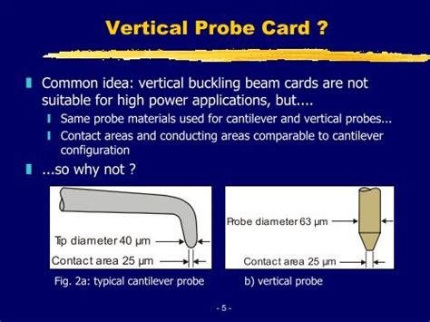 cantilever vs vertical probe card