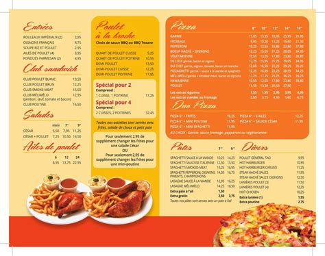 cantine meli-melo menu