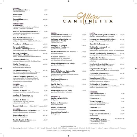 Discover Culinary Treasures: Cantinetta Menu's Surprising Delights