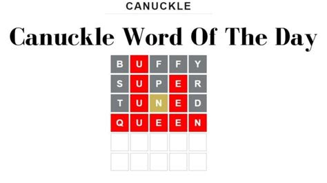 canuckle word game today