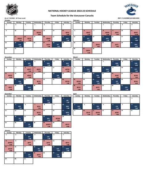 canucks tv schedule 2023-24