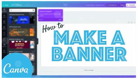 Build banners in Canva - YouTube