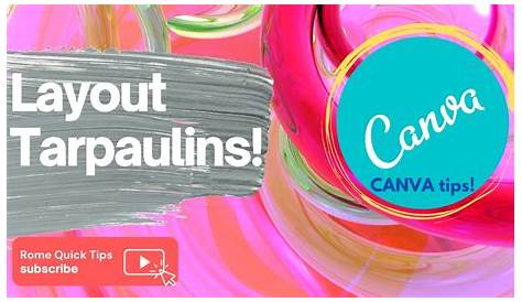 How To Make A Tarpaulin Banner Using CANVA - YouTube