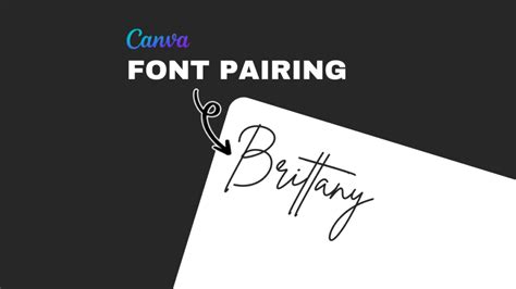 5 Ways Canva Brittany Font