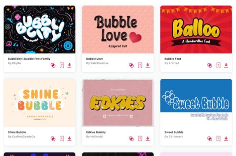 Canva Bubble Letter Fonts