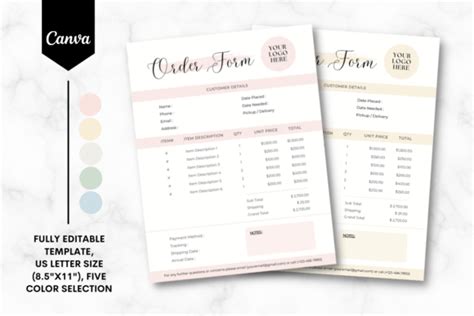 Canva Form Template