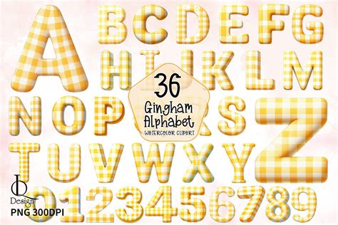 Gingham Letter Font in Canva