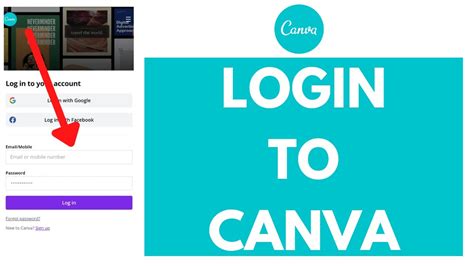 canva login online video