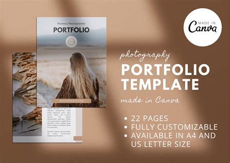 canva template for portfolio