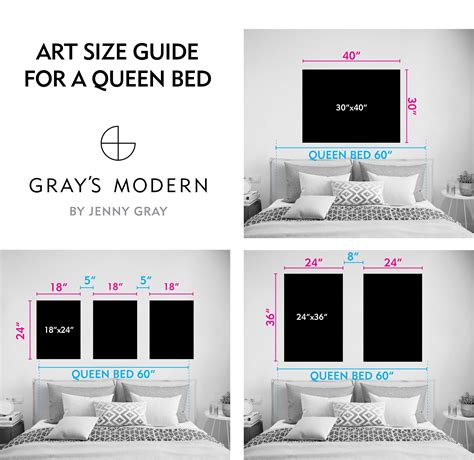 Canvas Above Bed Size